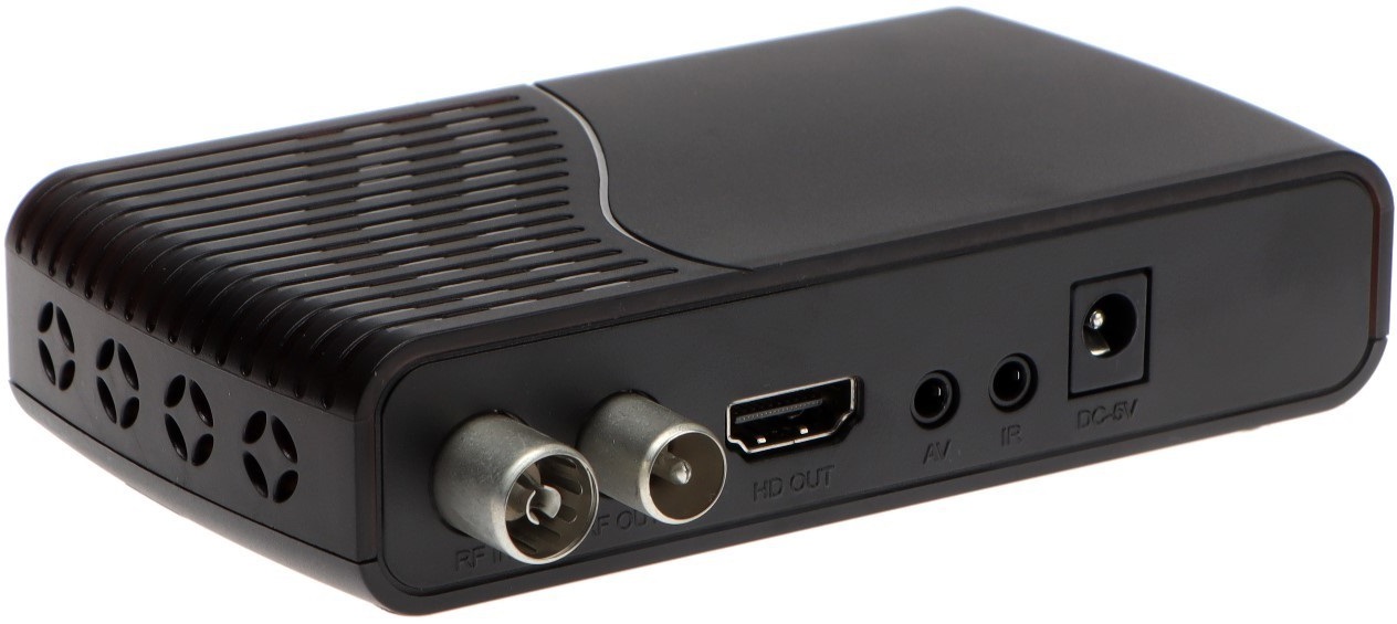 Тюнер для цифрового ТВ внешний / Медиа-проигрыватель BarTon TH-563 (1080p, DVB-T/T2, HDMI, JPEG, MKV, USB, Time Shift, black)