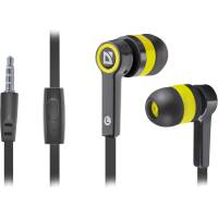 Наушники Defender Pulse 420 (затычки, с микрофоном, 1.1m, yellow)