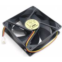 Вентилятор Gembird FANCASE 80x80x25 (sleeve, 3pin, Black) OEM