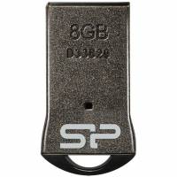 Флеш накопитель USB 2.0 8Gb Silicon Power Touch T01 (SP008GBUF2T01V1K, titanium)
