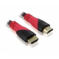 Кабель HDMIm-HDMIm 5.0м (GC-HM102-5.0m, ver.1.4, с позолоченными контактами, black-red) Greenconnection