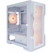 Корпус 1STPLAYER TRILOBITE T3-G (T3-WH-4F2-W) (без БП, mATX, USB3.0, 4x ARGB Fan, white)