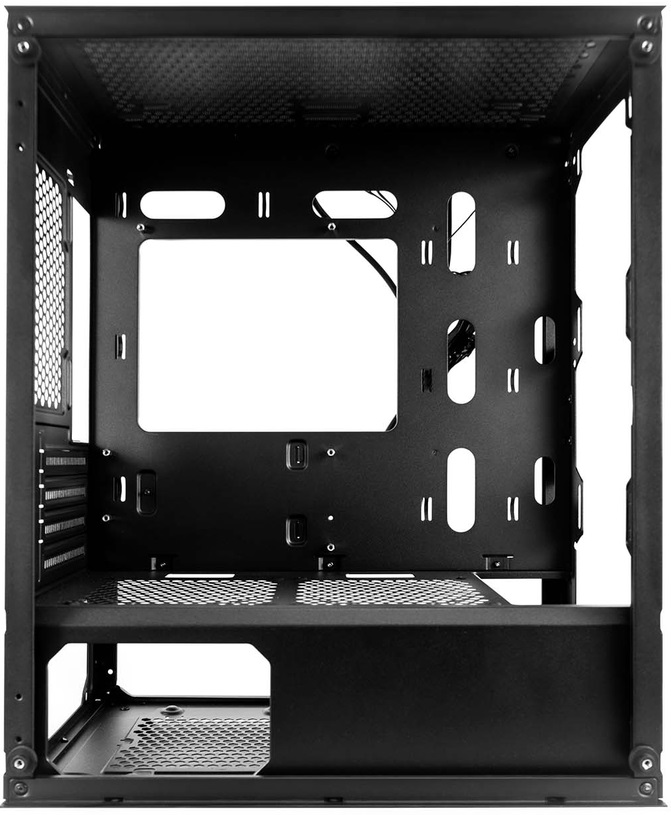 Корпус 1STPLAYER TRILOBITE T3 (T3-BK-4F1, без БП, mATX, USB3.0, black)