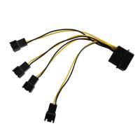 Разветвитель питания Molex (m) -> 4x Fan 2 pin (f) (0.1m, black)