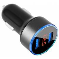 Зарядное устройство от прикуривателя OLAF Quick Charge 3.0 (12-24V, 2*USB, выход 5V/3.1А, 9V-12V/2А, black)
