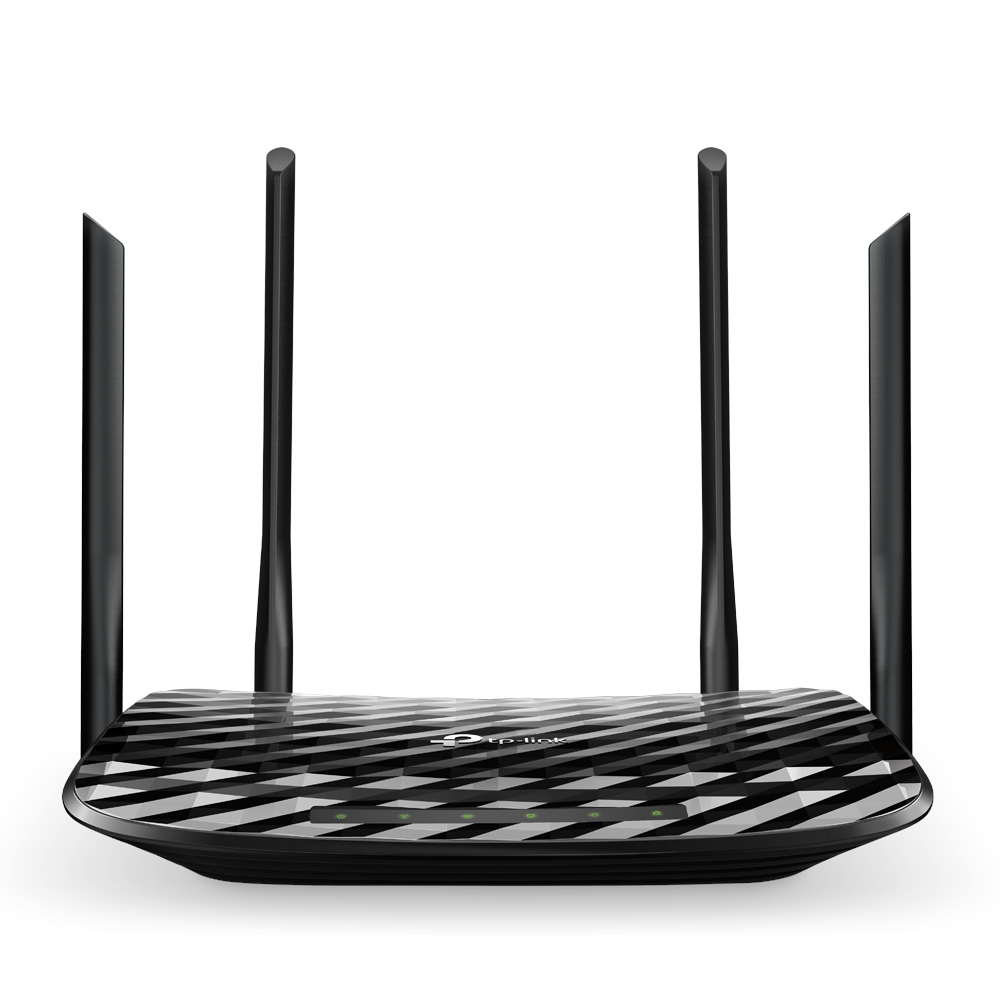Роутер TP-LINK Archer C6 (1167Mbps, 2.4/5GHz, 4 ports, 1000Mbps, 4 внешние несъёмные антенны, black)
