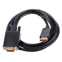 Кабель DisplayPort (m) - VGA (m) 1.8m (CG607, с позолоченными контактами, black) Vcom