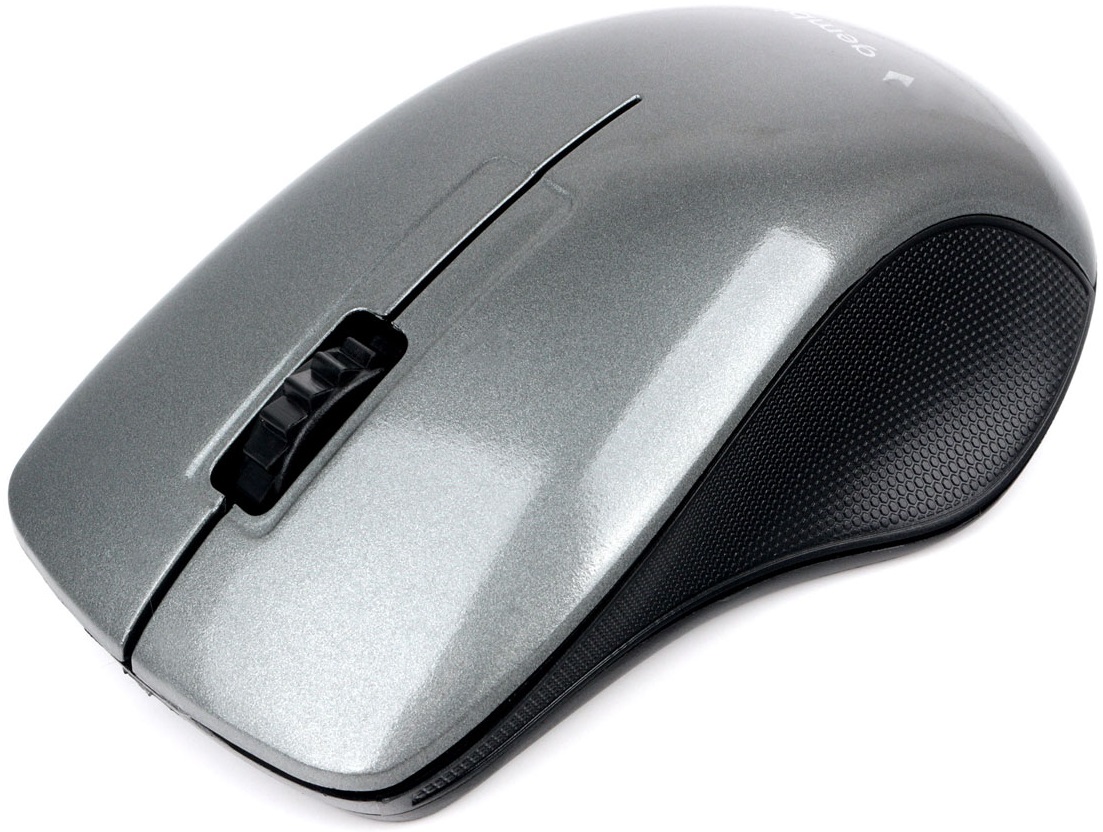 Мышь беспроводная Gembird MUSW-375 (optical, 1000dpi, 2xAAA, black-grey)