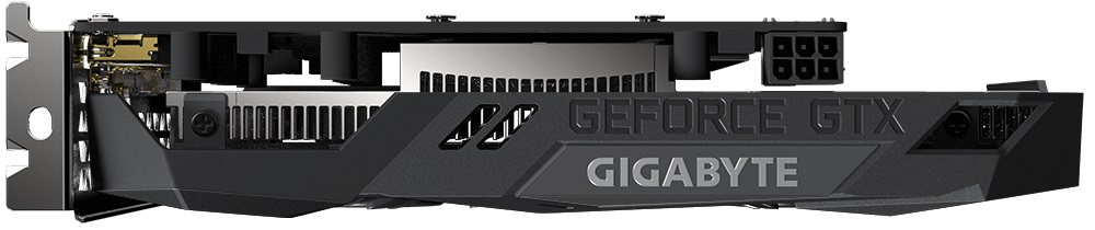 Видеокарта Gigabyte GF GTX1650 4Gb (GV-N1656WF2-4GD, 128bit, GDDR6, DVI+HDMI+DP) RTL