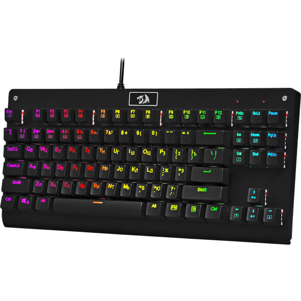 Клавиатура Redragon DARK AVENGER (USB, механическая, RGB подсветка, влагоустойчивая, игровая, black)