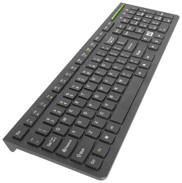 Клавиатура беспроводная Defender UltraMate SM-536 (USB, мультимедийная, ультратонкая, black)