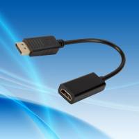 Переходник Display Port (m) - HDMI (f) (4K, 0.2m, black)