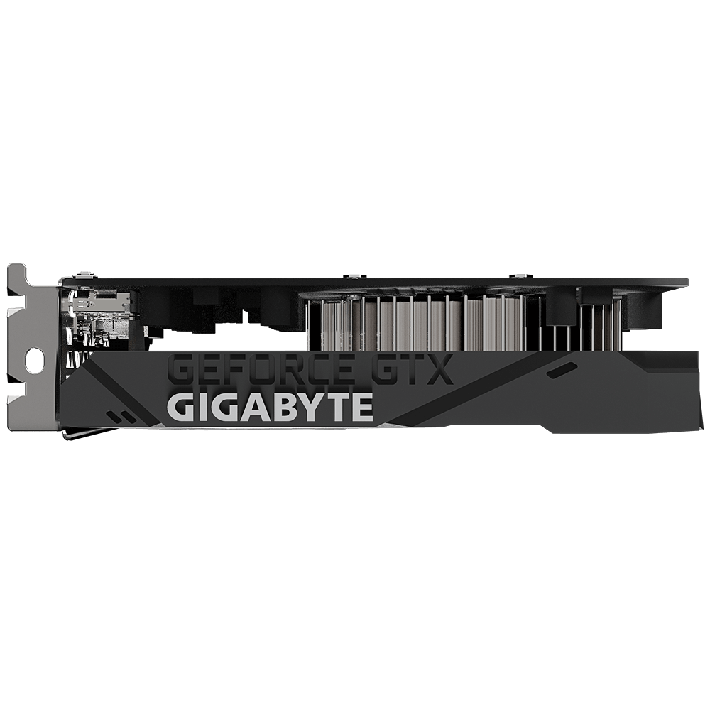 Видеокарта Gigabyte GF GTX1650 4Gb (GV-N1656OC-4GD, 128bit, GDDR6, DVI+HDMI+DP) RTL