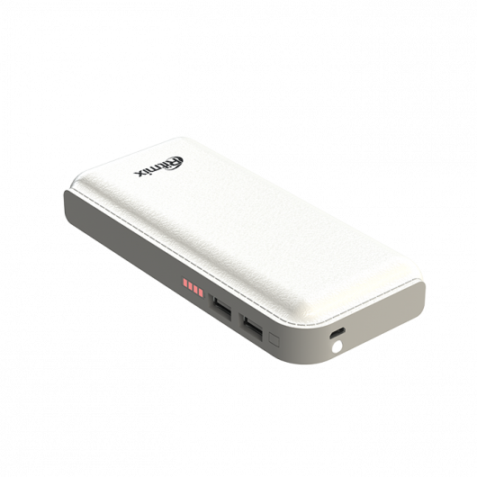 Внешний аккумулятор Ritmix RPB-10001L (литий-ионный, 10000mAh, 2*USB - 2.1A max, вход 2А, white)