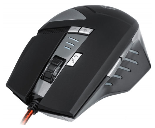 Мышь Oklick HAZARD 755G (USB, optical, 3000dpi, игровая, black-silver)