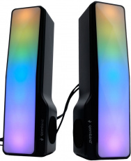 Колонки Defender SPK-620 (10W, Bluetooth, USB, RGB подсветка, 1.3m, black)