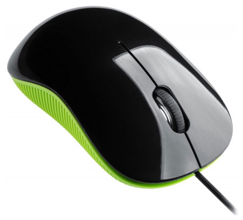 Мышь Oklick 165M (USB, optical, 1000dpi, black-green)