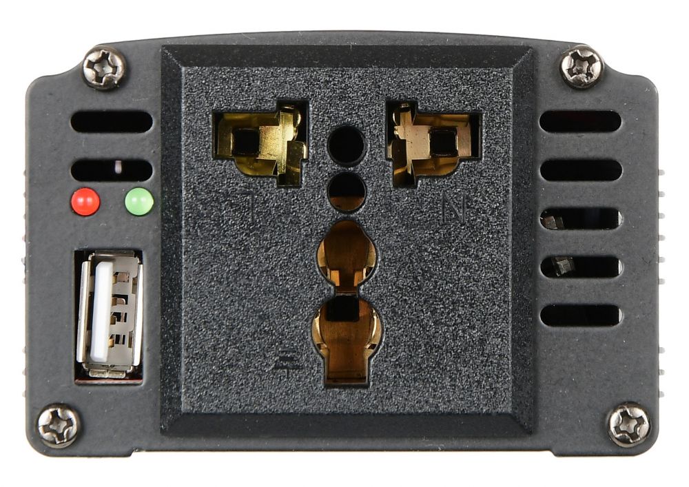 Преобразователь напряжения Digma DCI-150 (12V входное, 220V выходное напряжение, в прикуриватель, USB 0.5A, мощность 150W)