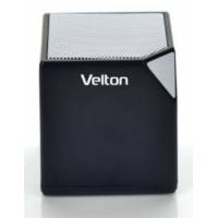 Колонка Velton VLT-SP115BTBl (3W, портативная, аккумулятор 300mAh, Bluetooth v.2.1, AUX, black)