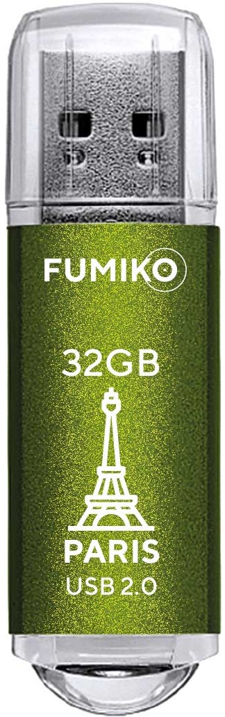 Флеш накопитель USB 2.0 32Gb FUMIKO PARIS (FPS-24, 30MB/s, green)