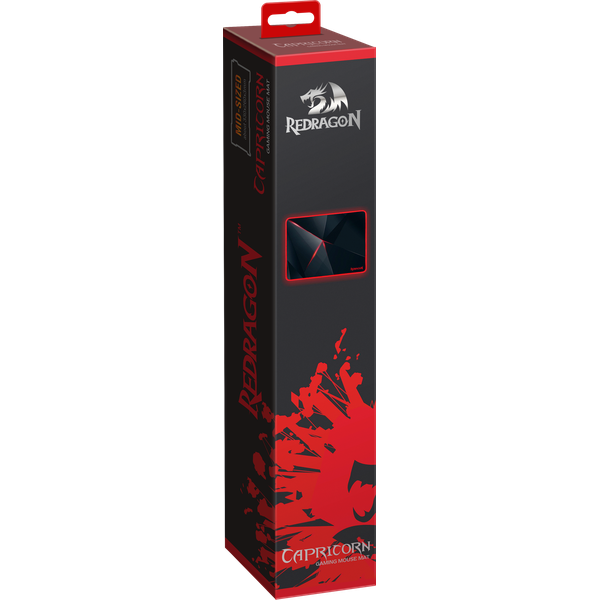 Коврик для мыши Redragon (CAPRICORN, тканевый на резиновой основе, игровой, black-red, 330x260x3mm)