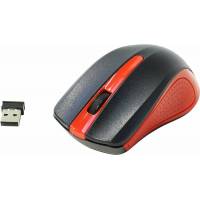 Мышь беспроводная Oklick 485MW (optical, 1200dpi, 2xAAA, black-red)