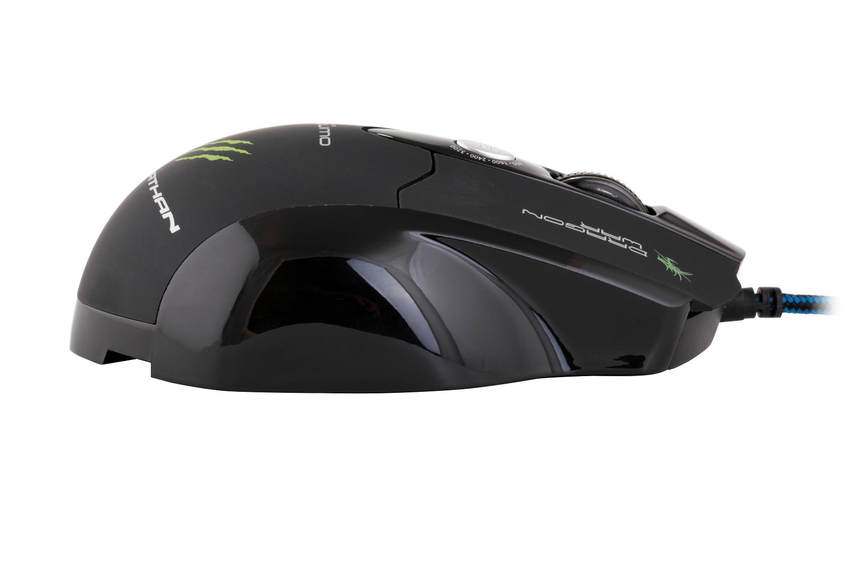 Мышь QUMO Leviathan (USB, optical, 3200dpi, игровая, коврик, black)
