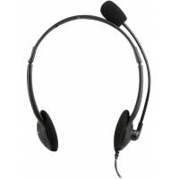 Наушники A4Tech HS-10 (накладные открытые, c микрофоном, регулятор, 2m, black)