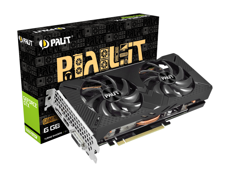 Видеокарта Palit GF GTX1660 SUPER GAMING PRO OC 6Gb (192bit, GDDR6, DVI+HDMI+DP) RTL
