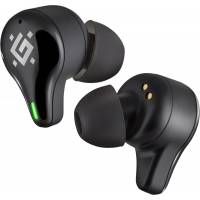 Гарнитура Defender CyberDots 250 (затычки, беспроводная, Bluetooth 5.0, с микрофоном, Type-C, до 4 часов работы от батареи, black)