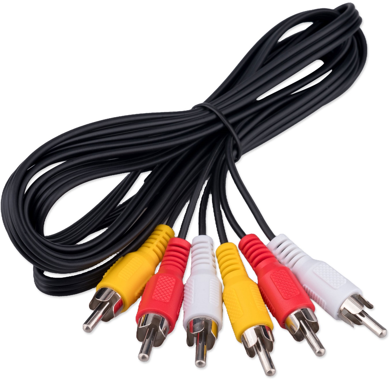 Кабель аудио джек 3 RCA --> 3 RCA, 1.8m (CCV-539-1.8M-N, black) Cablexpert