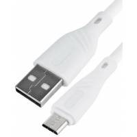 Кабель USB 2.0 Am - micro USB 1.0m (CCB-mUSB2-AMBMO1-1MW, 2.4A, white) Cablexpert