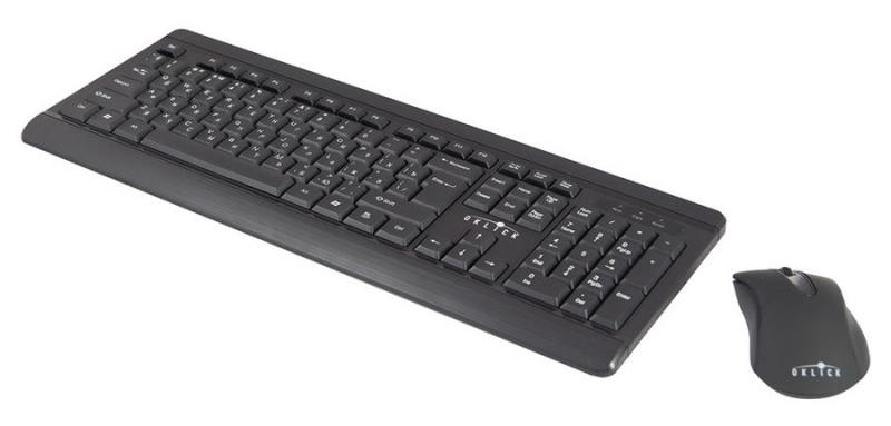 Клавиатура+мышь беспроводные Oklick 260M (black)