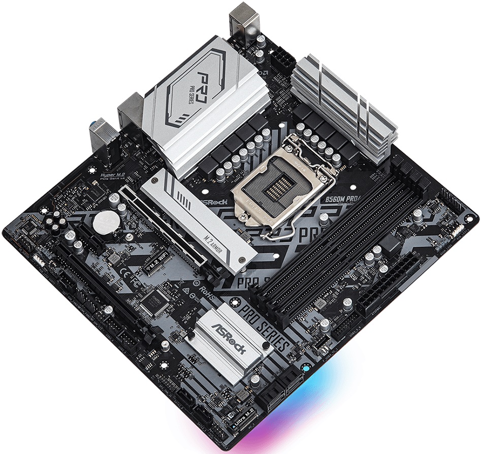 Материнская плата ASRock B560M PRO4 (s1200, mATX) RTL