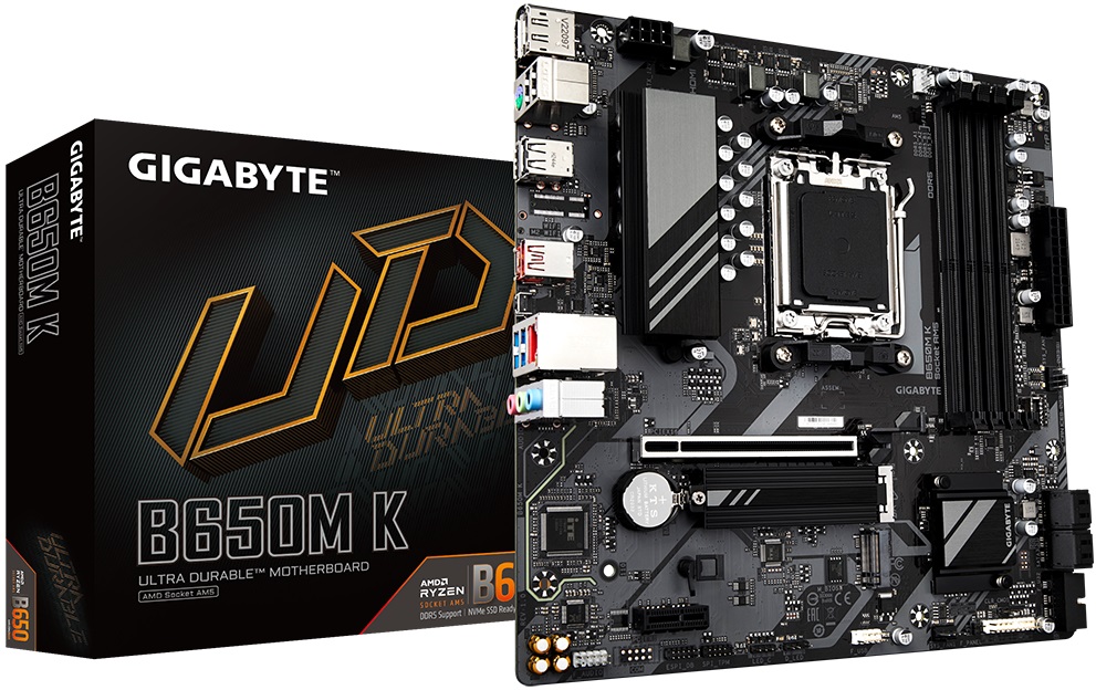 Материнская плата Gigabyte B650M K (AM5, mATX) RTL