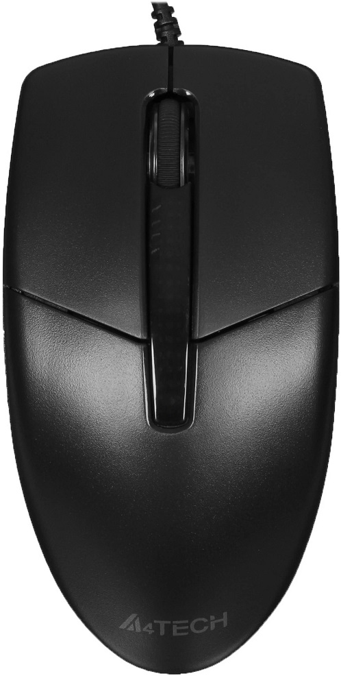 Мышь A4Tech N-530S (USB, optical, 1200dpi, бесшумный клик, 1.5m, black)