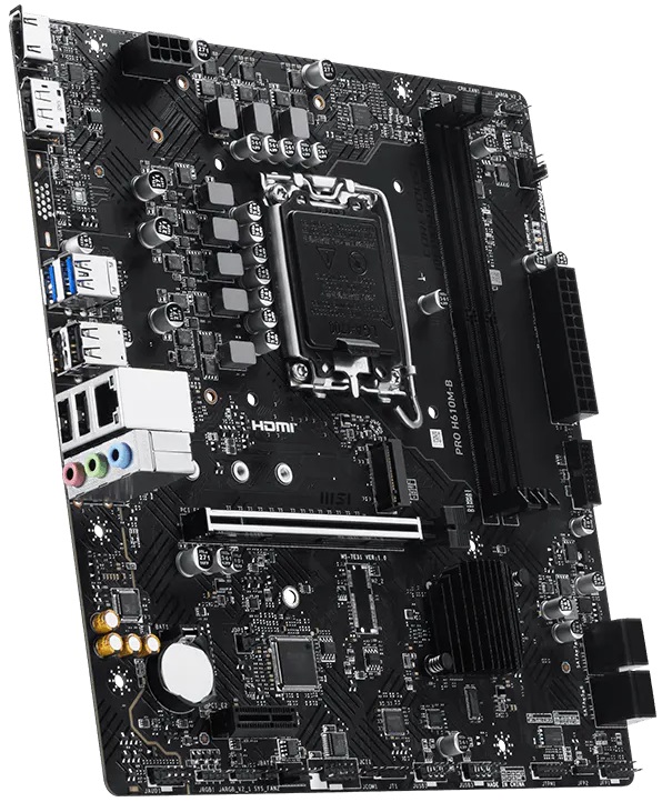 Материнская плата MSI PRO H610M-B (s1700, DDR5, mATX) RTL