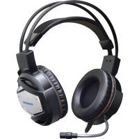 Наушники Defender Warhead G-500 (полноразмерные закрытые, c микрофоном, игровые, вибрация, 2.5m, промо-код "War Thunder", black-silver)