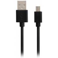 Кабель USB 2.0 Am - micro USB 1.0m (Light series, 30500, 2A, PVC, black) QUMO
