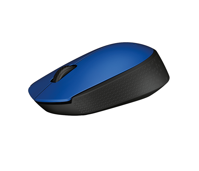 Мышь беспроводная Logitech M171 (optical, 1000dpi, AA, blue-black)