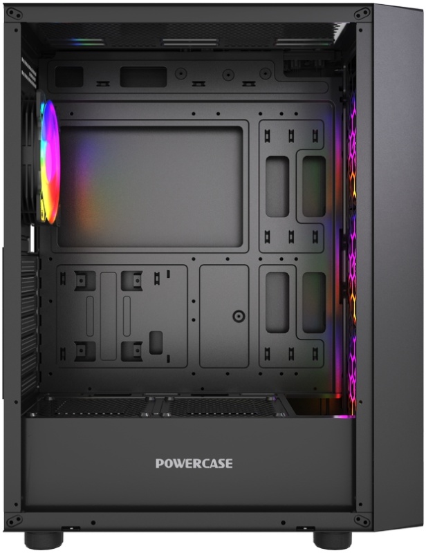 Корпус Powercase Mistral EA19 (CMAEA19-A4) (без БП, ATX, USB3.0, 4x ARGB Fan, black)