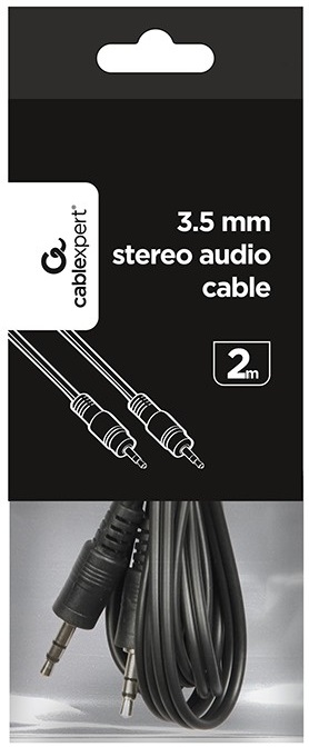 Кабель аудио 3.5mm Jack (m) - 3.5mm Jack (m) 2.0m (CCA-404-2M, black) Cablexpert