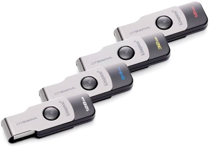 Флеш накопитель USB 3.1 64Gb Kingston SWIVL (DTSWIVL/64GB, black)