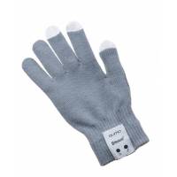 Гарнитура Qumo Talking Gloves (в виде перчаток (размер L, серые), беспроводная, Bluetooth 2.1, до 10м., 160mAh, в режиме ожидания/разговора - 10дней/12 часов)