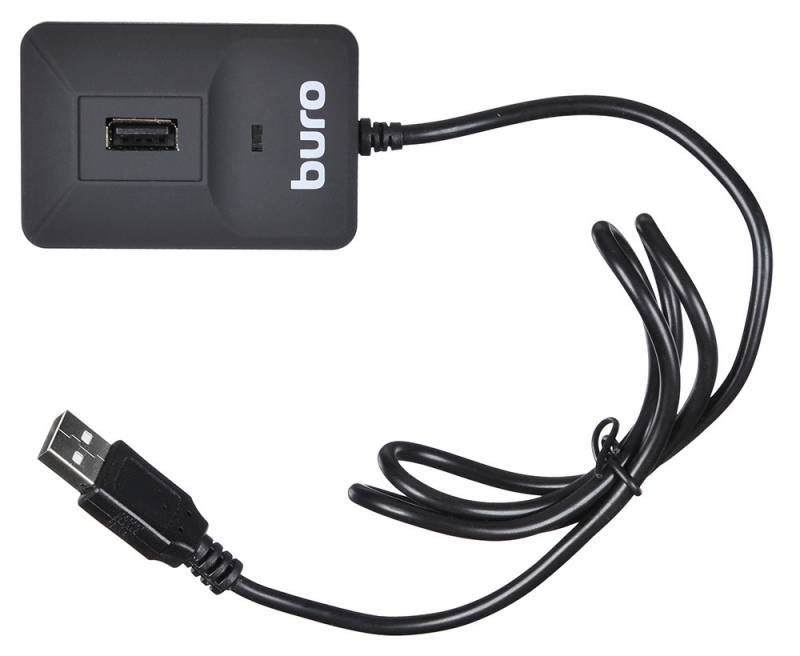 Картридер / USB HUB (3 порта) Buro BU-CR/HUB3-U2.0-0688 (microSD, SDHC, M2, MS, MMC, black, USB 2.0)
