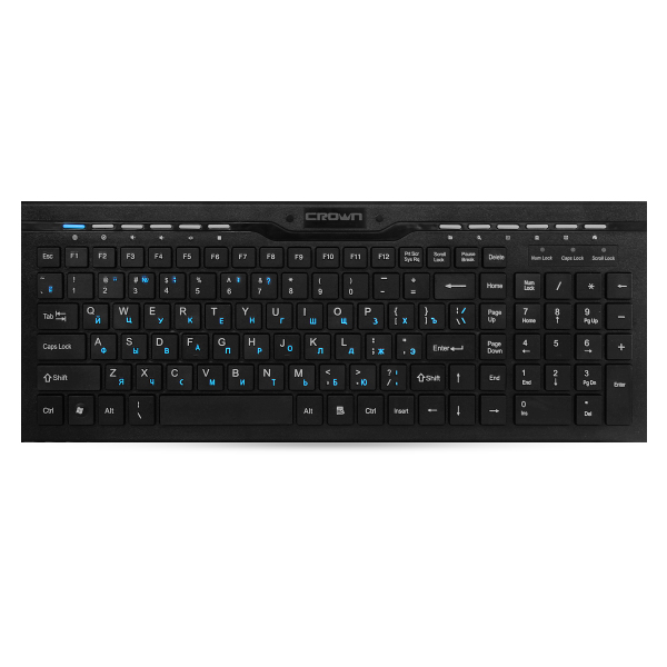 Набор клавиатура и мышь Crown CMMK-855 (USB, black)