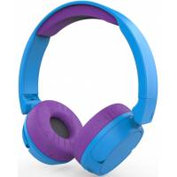 Гарнитура Hiper LUCKY ZTX6 (накладная открытая, беспроводная, Bluetooth 5.0, с микрофоном, до 20 часов работы от батареи, детский размер, безопасный уровень звука, blue-purple)