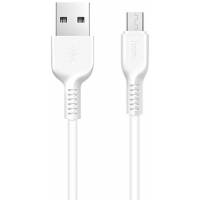Кабель USB 2.0 Am - micro USB 1.0m (X13 Easy charged, 2.4A, быстрая зарядка, white) hoco