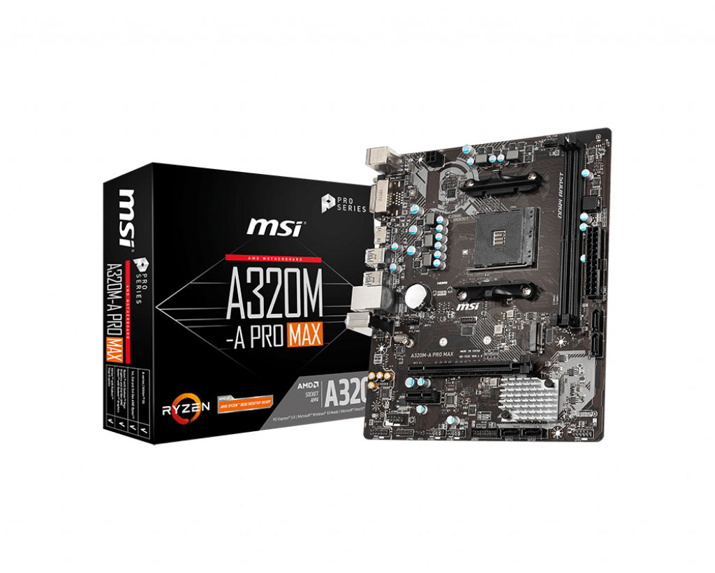 Материнская плата MSI A320M-A PRO MAX (AM4, mATX) RTL
