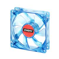 Вентилятор ExeGate Mirage (9225M12B/UV) (92x92x25mm, Ball, 2000rpm, 24dBa, 3pin, blue LED) OEM